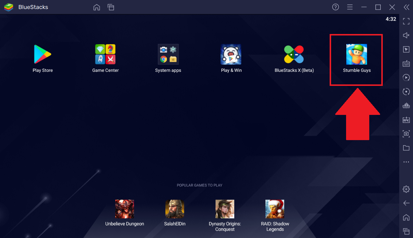 BlueStacks 5'te Stumble Guys: Multiplayer Royale'ı yüksek grafiklerde oynayın