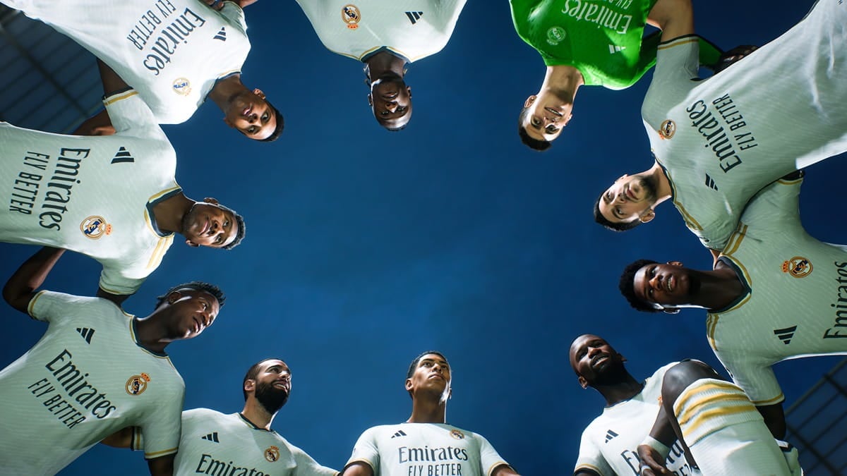 EA FC 24 Real Madrid oyuncuları bir daire içinde toplandı