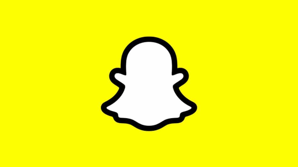 Snapchat logosu sarı arka plan