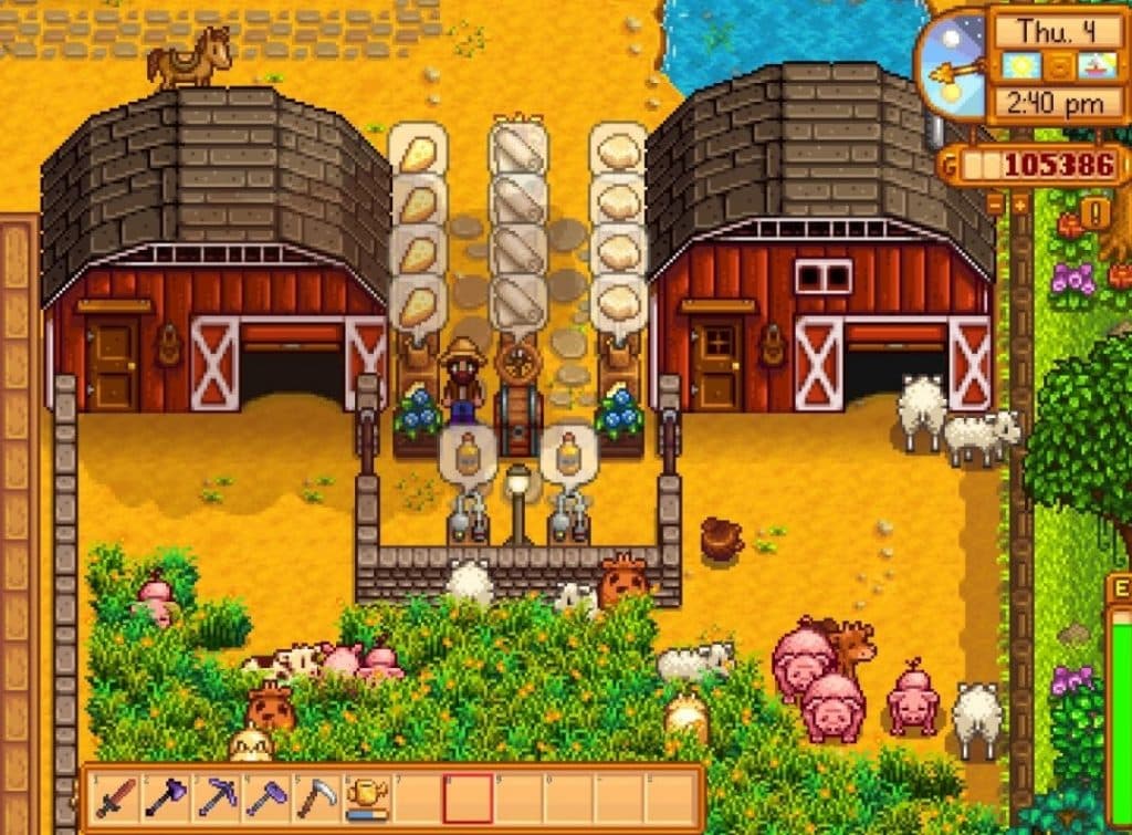 Stardew Valley'deki ahırlar