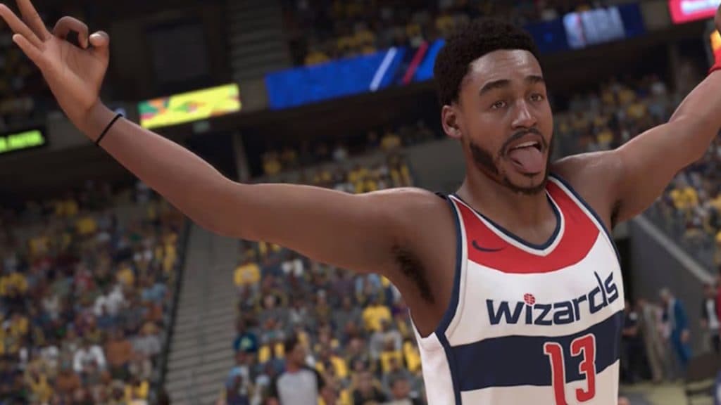 NBA 2K24'ten bir oyuncunun ekran görüntüsü.