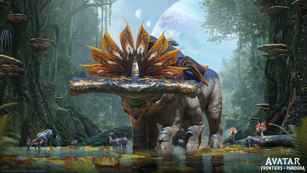 Avatar: Frontiers of Pandora'da uzaylı bir gergedan