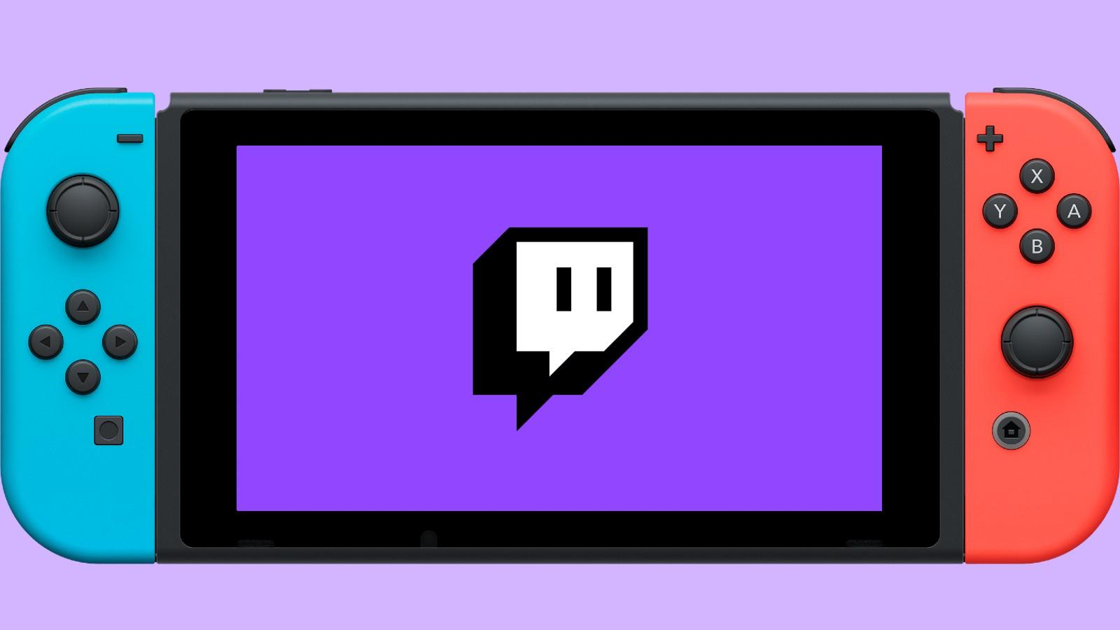 Nintendo Switch'te Twitch logosu