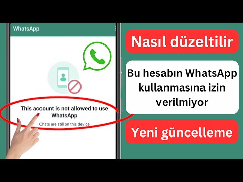 Nasıl Düzeltilir Bu hesabın WhatsApp kullanmasına izin verilmiyor