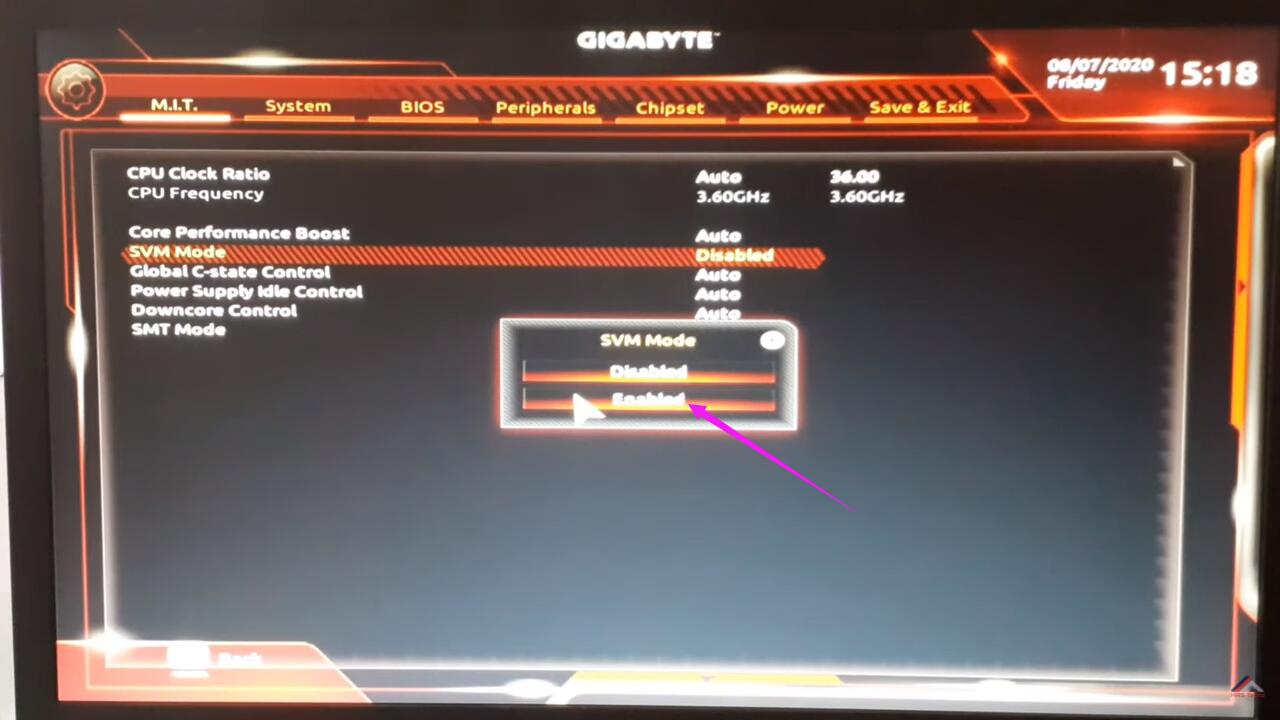 GIGABYTE bilgisayarında ve anakartında Sanallaştırma Teknolojisini (VT) etkinleştirin