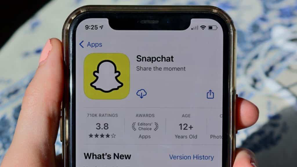 Snapchat uygulama mağazasında