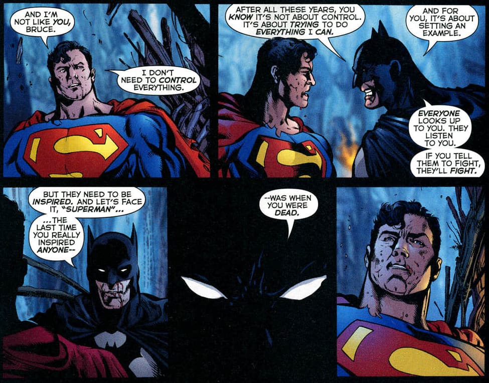Süpermen, Sonsuz Krizde Batman'le yüzleşiyor