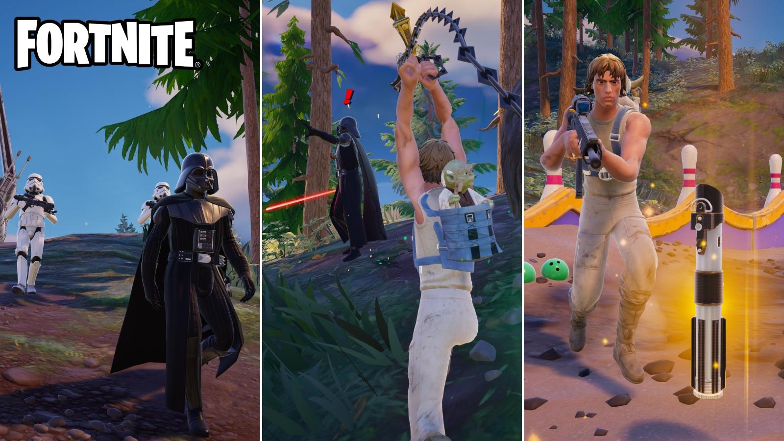 Fortnite Bölüm 5'te Darth Vader'la Savaşmak