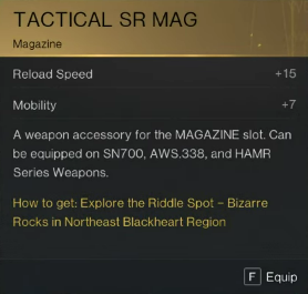 Tactical SR Mag Once Human'da