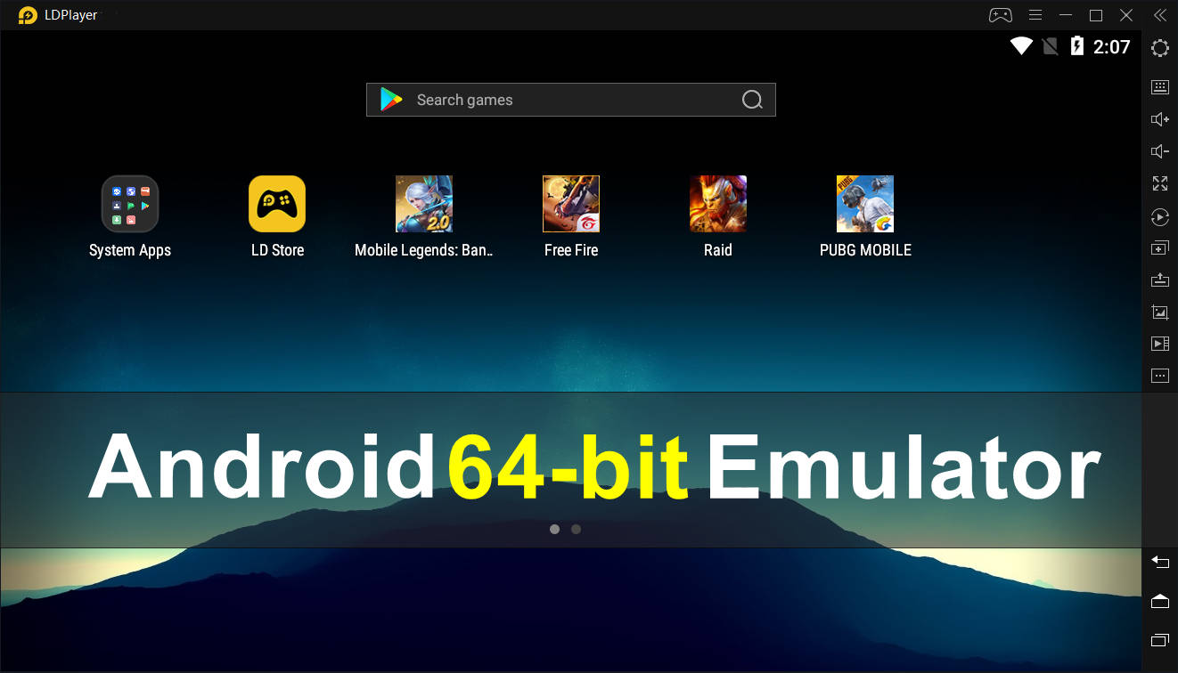 64bit Gerekli Oyunlar için 64-bit Android Emülatörünü İndirin