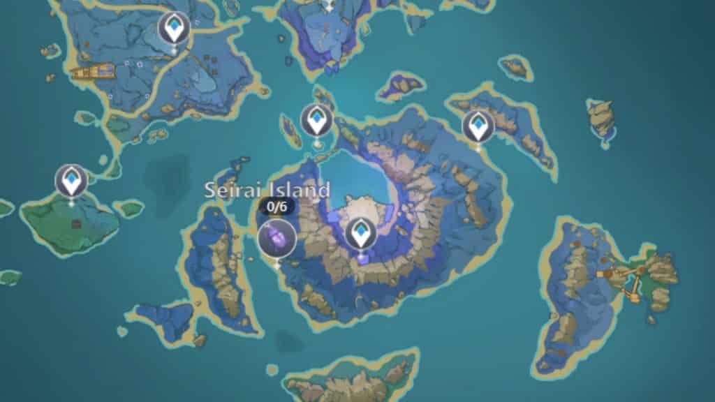 Seirai Adası haritası ekran görüntüsü